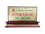 Bảng chức danh để bàn gỗ đồng ăn mòn - DN03