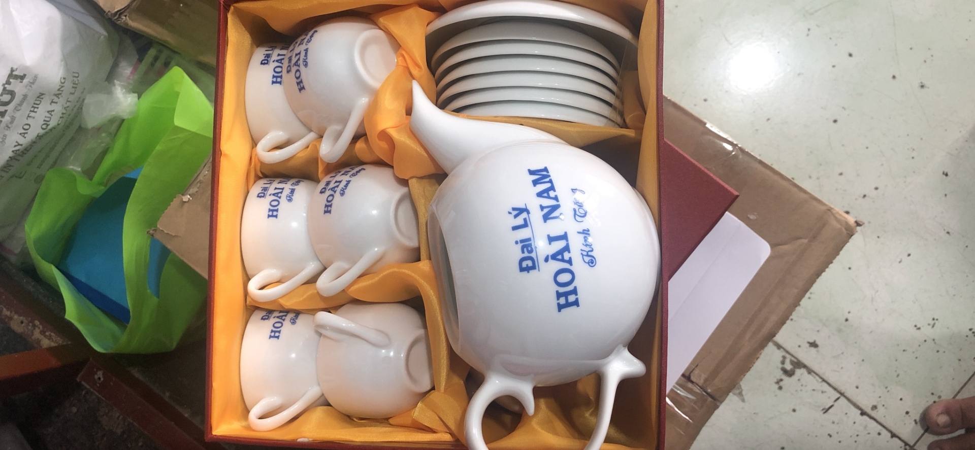 Bộ bình tách trà Bát Tràng